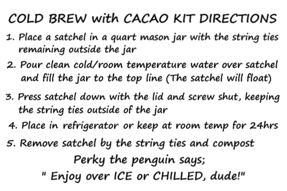 Cold Brew Satchels – Craftsman Cliff Roasters