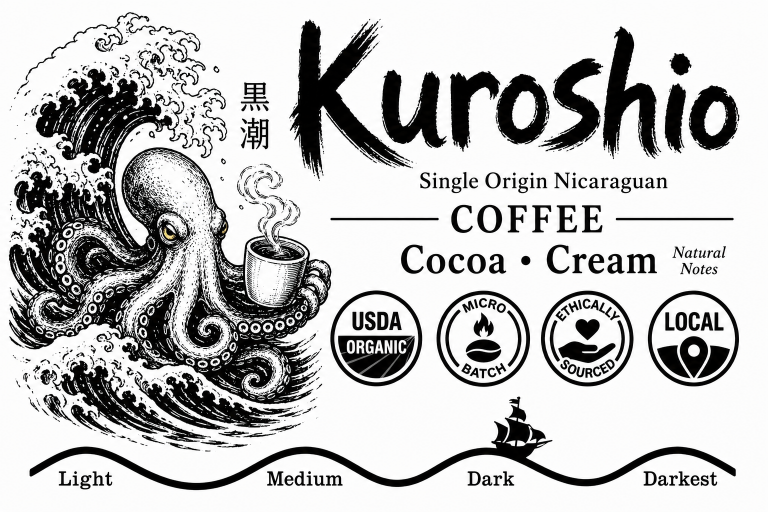 【中古】 浪人海廊 下/リイド社/くろいわこーじ 黒潮 (Kuroshio) Black Tide – Craftsman Cliff Roasters